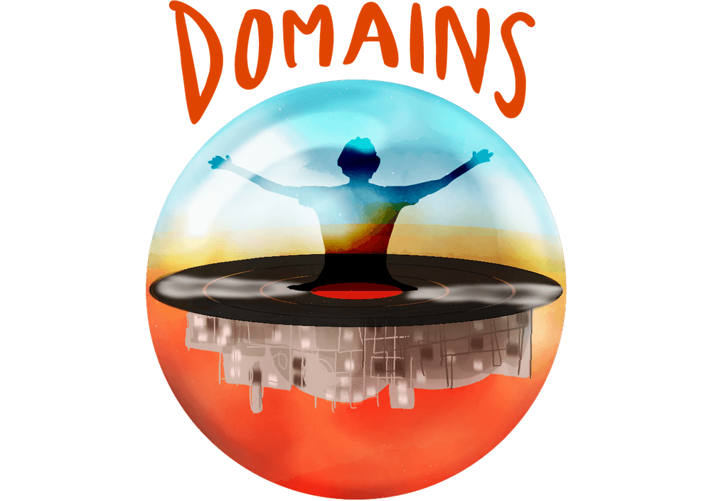 Domains logo colourful