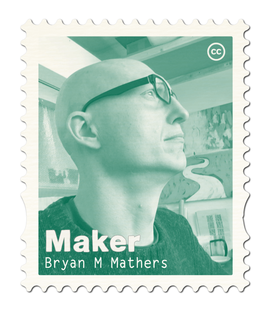 A picture of me in a postage stamp.